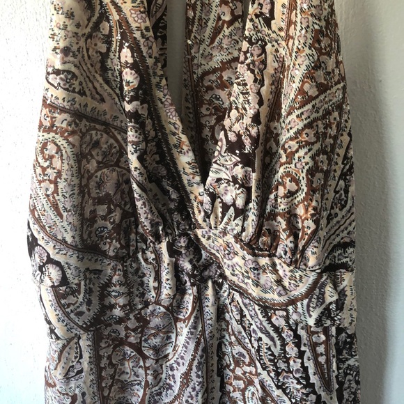 Vintage 70s Hippie Boho Mini Sparkle Dress - Picture 7 of 8